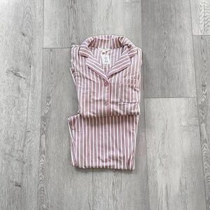 Laura Ashley | Striped Pink and White Pajama Set